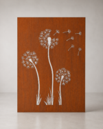 Corten Dandelion Panels - Medium