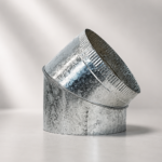 Galvanised Flue Bend/Elbow 45 Degree 200mm Diameter