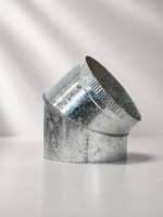 Galvanised Flue Bend/Elbow 45 Degree 200mm Diameter