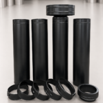 Insulated Flue Kit 8" – Stainless Steel Powdercoated Fully Black