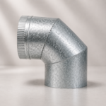 Galvanised Flue Bend/Elbow 90 Degree 8 Inch 203mm Diameter
